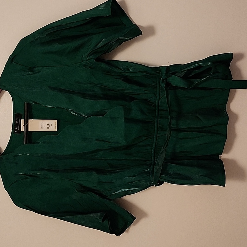 Trixxi  women blouses size M color emerald